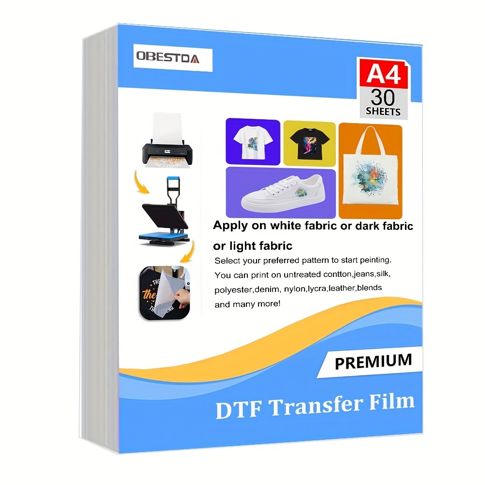Transfer Paper Carbon - A4 30 قطعة DTF فيلم نقل