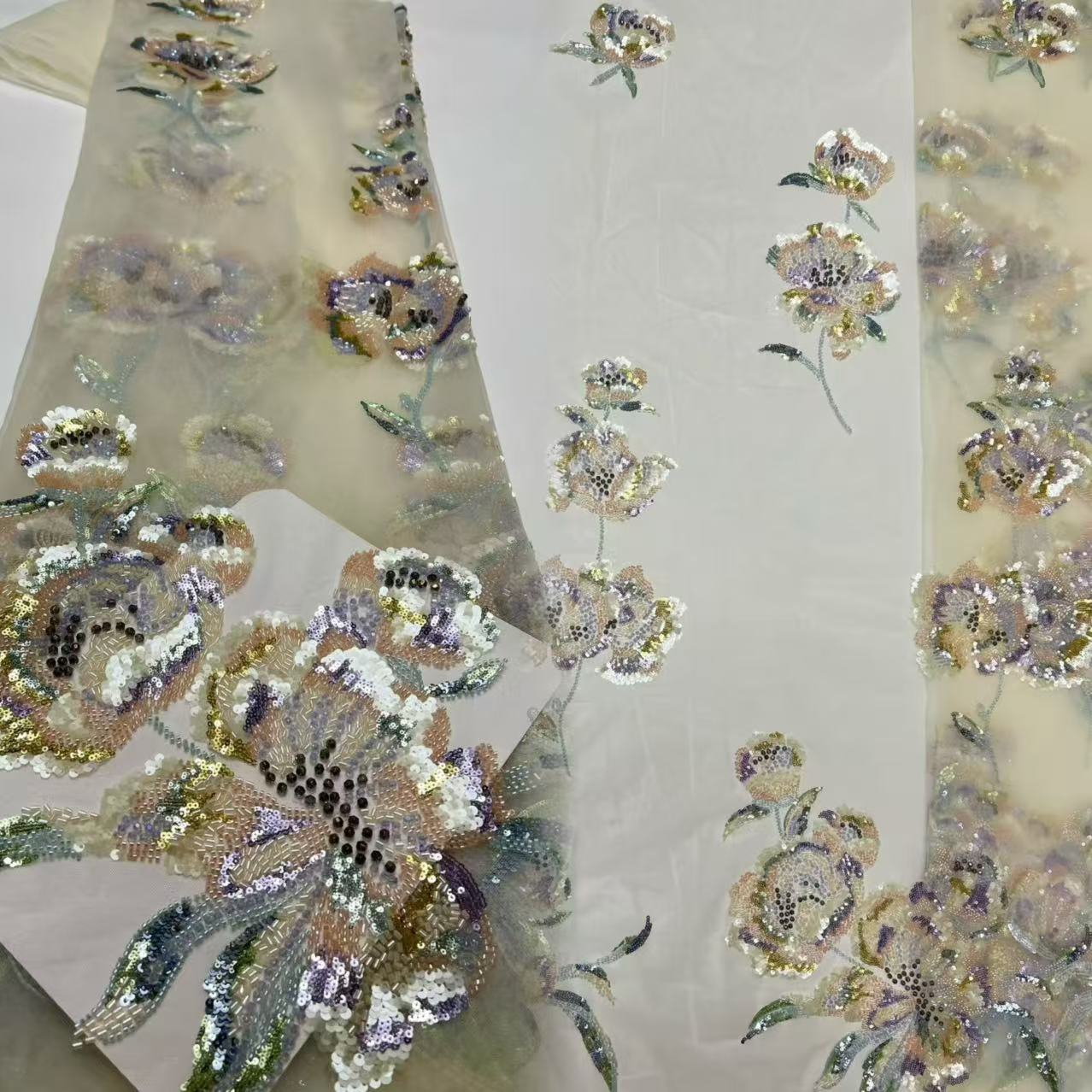Embroidery Net Fabric - قماش دانتيل نيجيري جديد، دانتيل شبكي