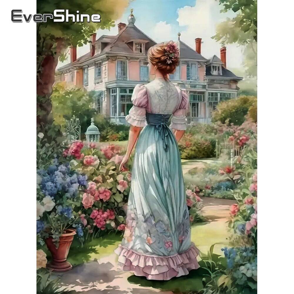 Embroidery Garden - Evershine الماس اللوحة الحب القلب حجر