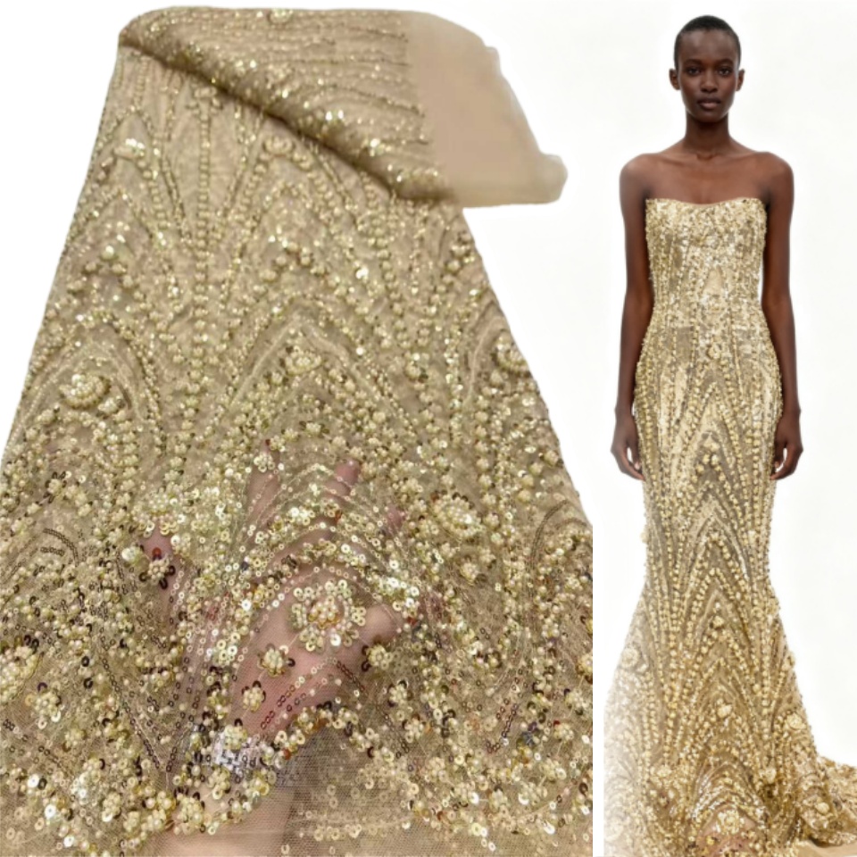 Embroidery Net Fabric - 2026 الأفريقي النيجيري عالية الجودة الترتر