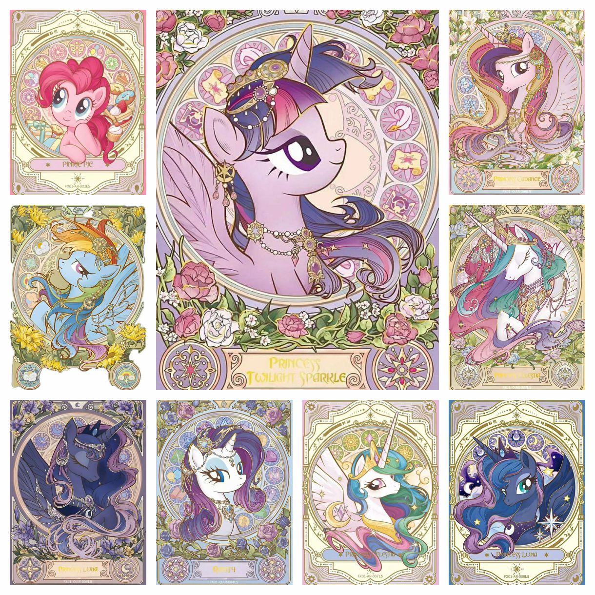 Embroidery Unicorn - Mucha نمط بلدي ليتل المهر 5D