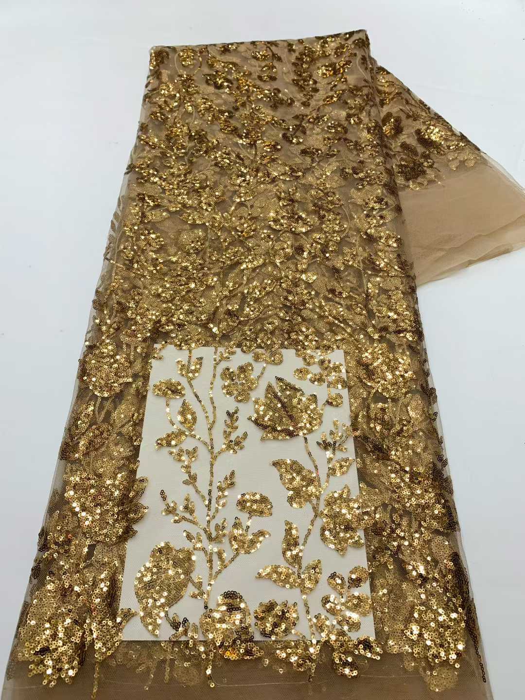 نسيج الدانتيل الأفريقي مع التر - مراجعة Embroidery Net Fabric وسعره