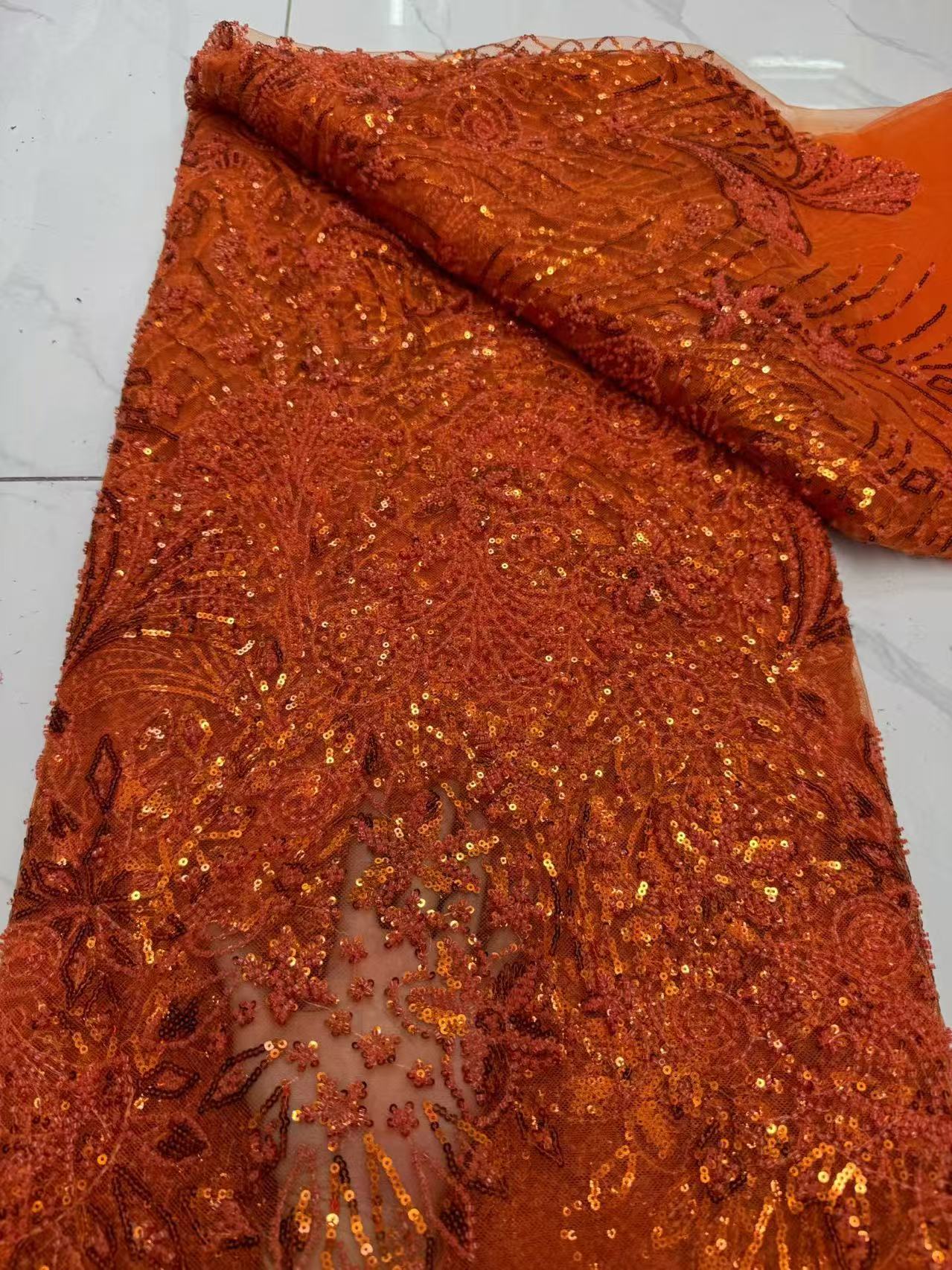 أقمشة أفريقية فاخرة مطرزة عالي - مراجعة Embroidery Net Fabric وسعره