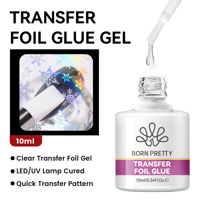جل لاصق لرقائق الأظافر من BORN - مراجعة Transfer Paper Carbon وسعره