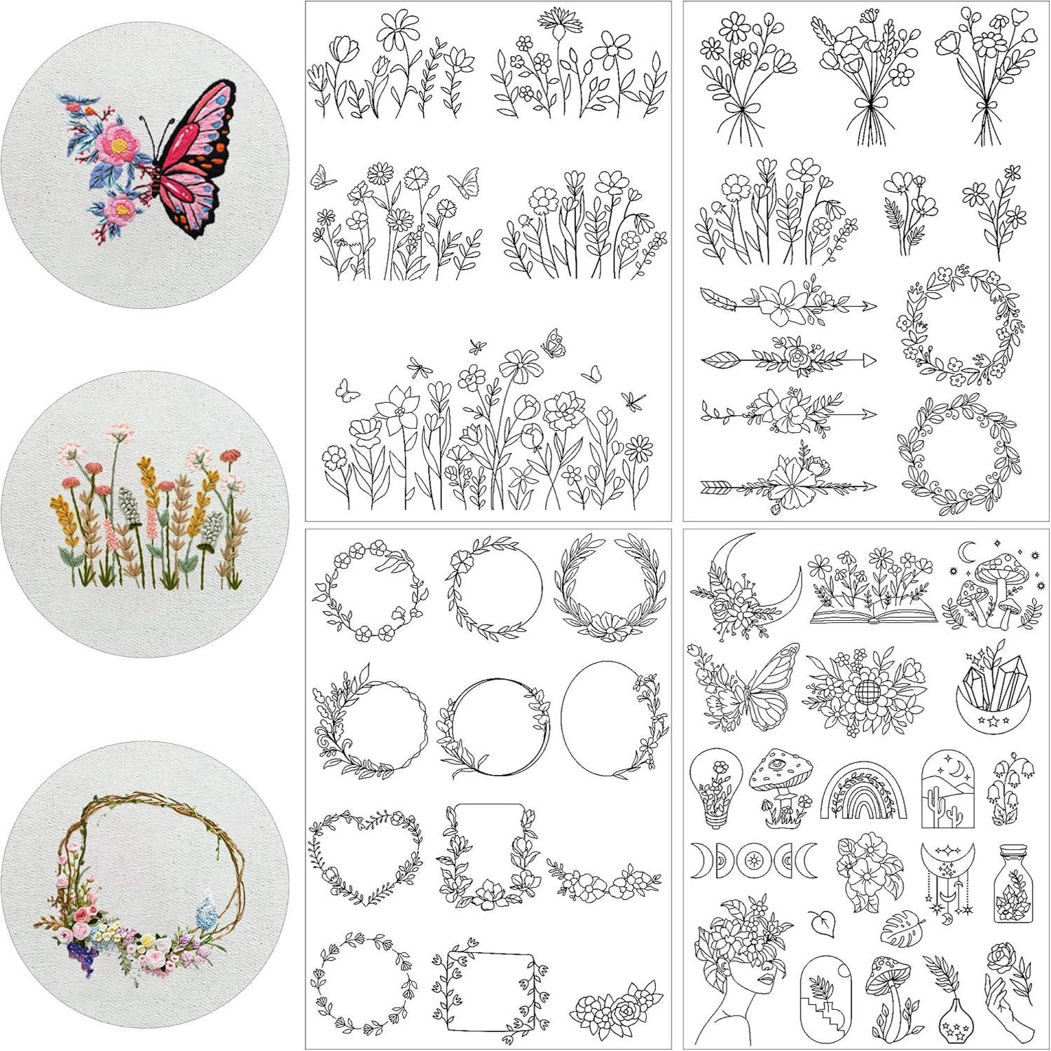 4 أوراق نمط تطريز مثبت قابل لل - مراجعة Embroidery Web وسعره