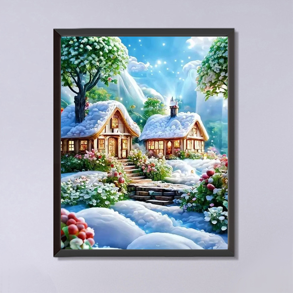 لوحة ماسية من فسيفساء Momoart  - مراجعة Embroidery Garden وسعره
