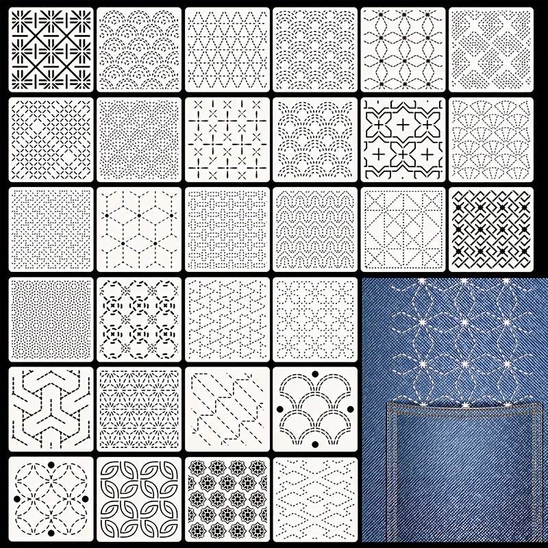 30 قطعة من قوالب التطريز DIY أ - مراجعة Embroidery Pattern وسعره