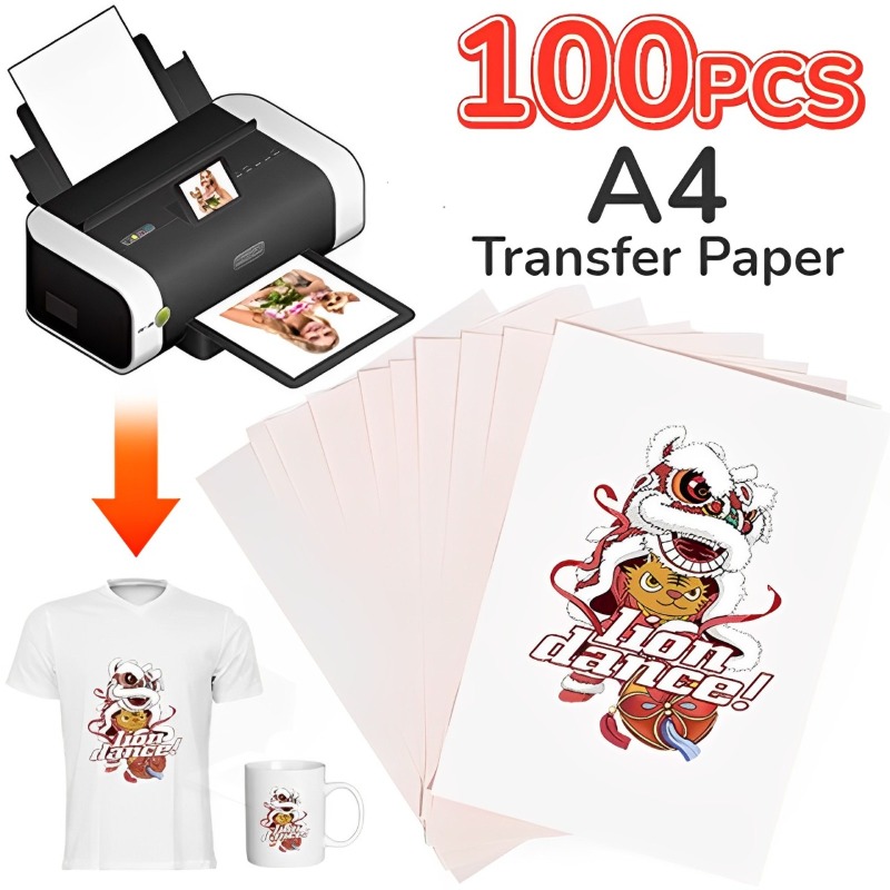 100-10 قطعة A4 التسامي نقل الح - مراجعة Transfer Paper Carbon وسعره