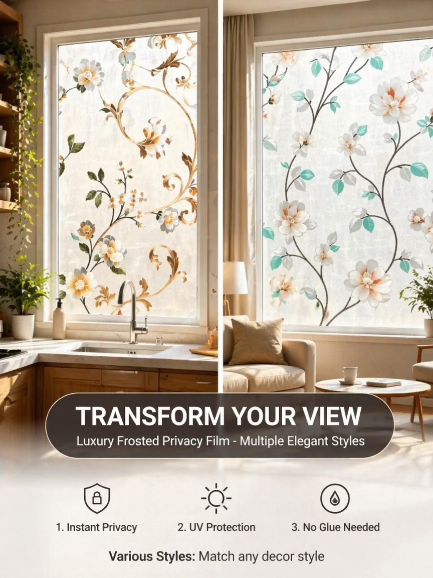 فيلم نافذة شفاف بنمط تطريزي لل - مراجعة Embroidery Pattern وسعره
