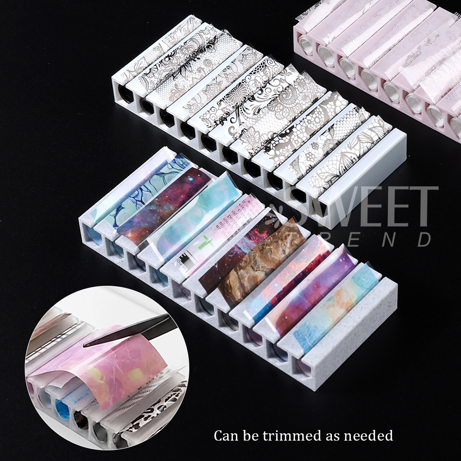 صندوق تخزين رقائق نقل الأظافر، - مراجعة Transfer Paper Carbon وسعره