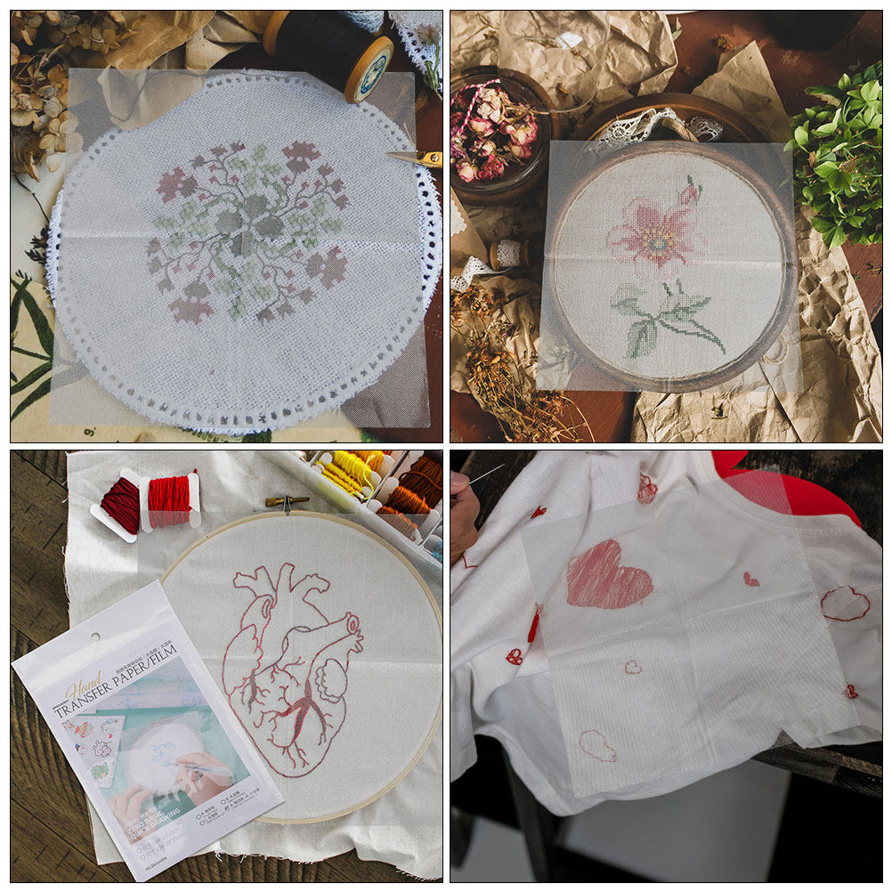 مجموعة من 8 قطع ورق تطريز قابل - مراجعة Embroidery Pattern وسعره