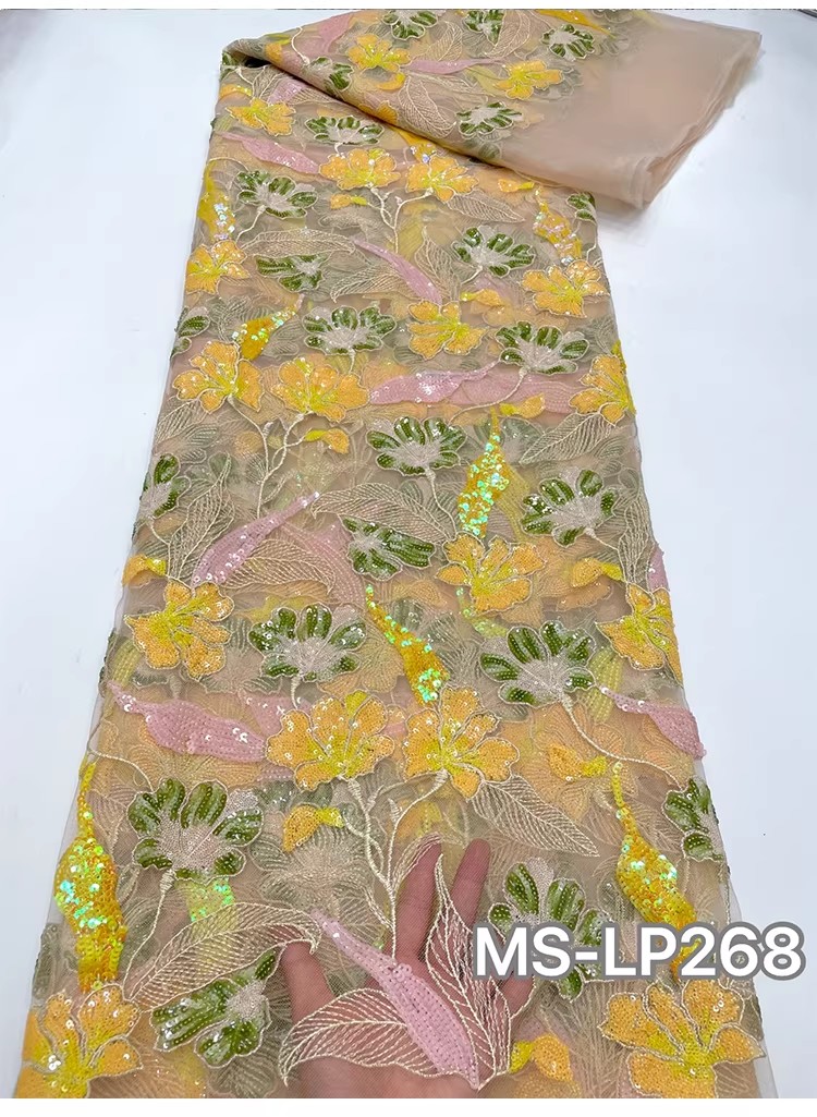1 ياردة من قماش تلّا الفاخر ال - مراجعة Embroidery Net Fabric وسعره